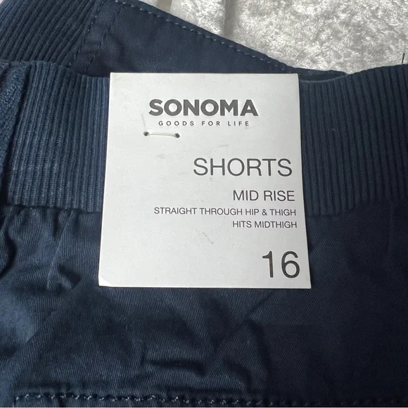 Sonoma Dark Blue Women's Cargo Shorts - Picture 6 of 7